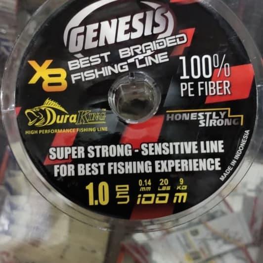 Cairomartt- Senar Braid Pe Duraking Genesis X8 100 Meter [Kode 1Kode 2Kode 3Kode 4Kode 5Kode 6Kode