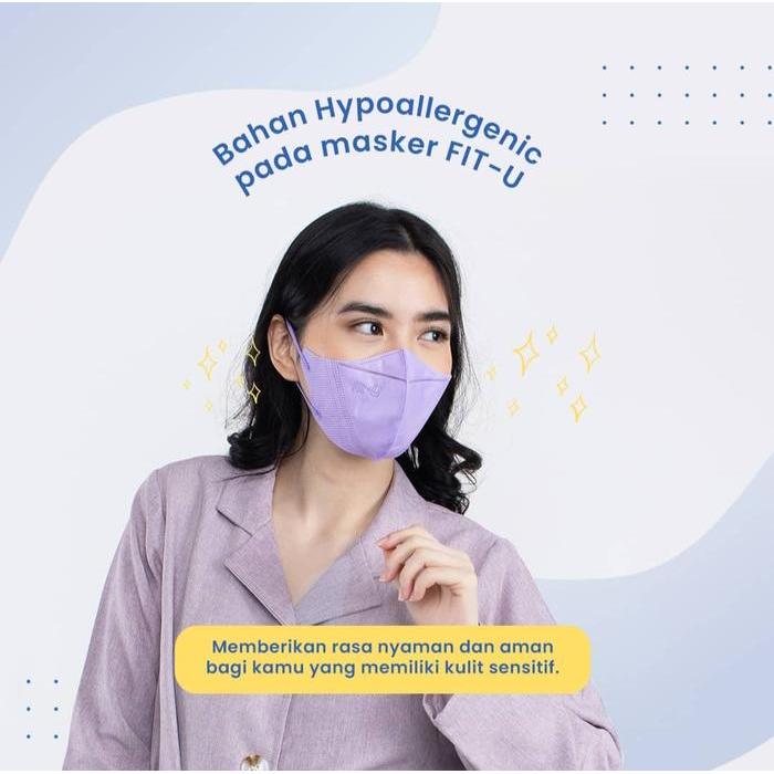 READY Masker Duckbill Fit U Mask 3 Ply Earloop Box Isi 50 Pcs Orinal