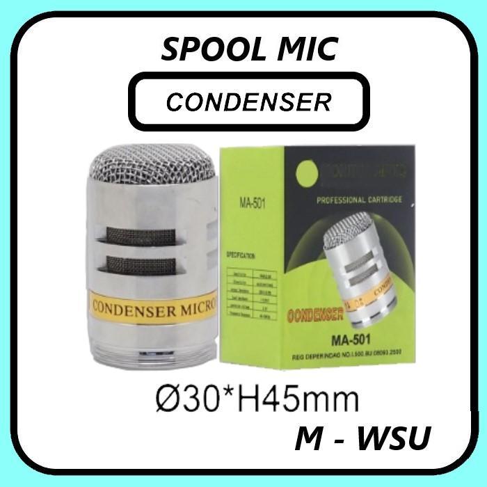Spool Microphone Condenser 16 Mm - Spul Mic Vocal Kabel Dan Wireless M - Wsu