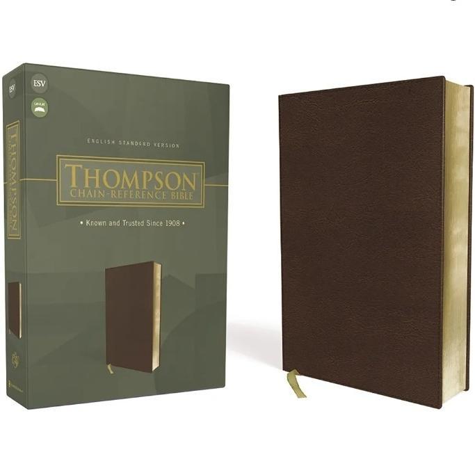 Alkitab Holy Bible Thompson Chain Reference Bible ESV Leathersof Brown