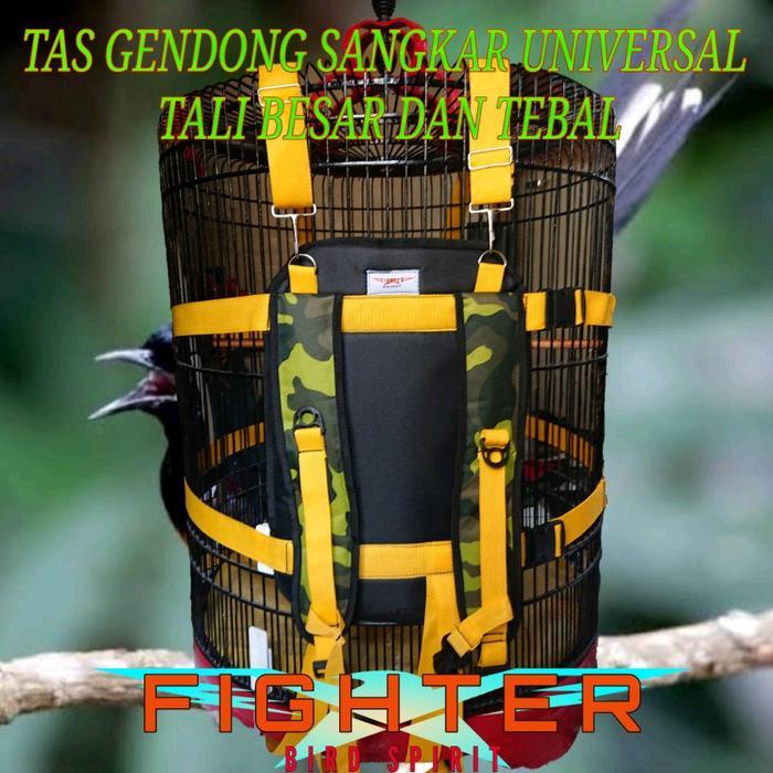 READY tas sangkar murai sangkar kotak sangkar lovebird dengan tali tebal lebar 4 cm kaitan besi
