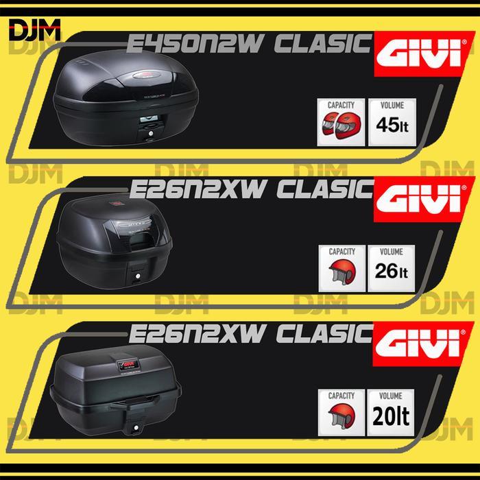 Diskon Box Motor Givi Monolock E26N2Xw E20Nw E450N2W Classic Edition Givi Top Case Givi Motocase