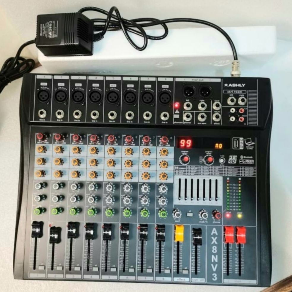 mixer Ashley 8 channel AX8N bluetoot
