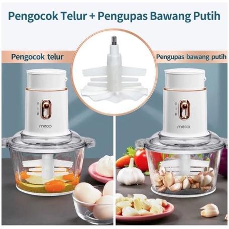 Mecoo Aesthetic 5 in 1 Antibacterial Odorless Chopper / Baby Food Processor / Chopper Daging MECOO -