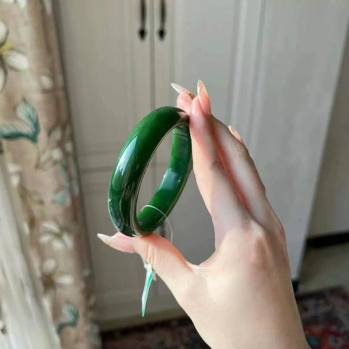 GELANG GIOK WANITA GELANG GIOK ASLI CHINA ELEGAN GELANG BATU NATURAL