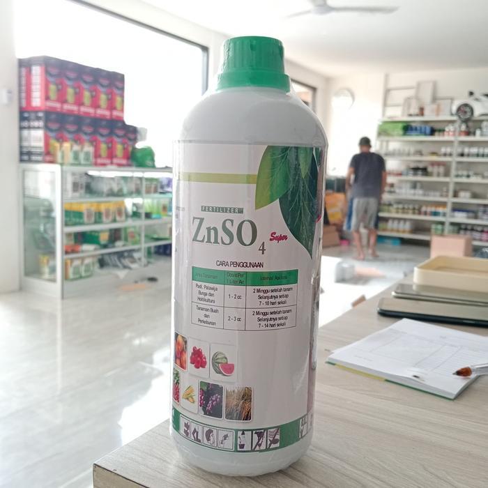 Buwana.Shop Pupuk Cair Znso4 Super Plus Zpt 1 Liter - Kandungan Zinc 60% Boron 20% Kalsium 20% -