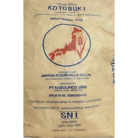 Tepung terigu Kotobuki 25kg JNE / cake flour kotobuki flour