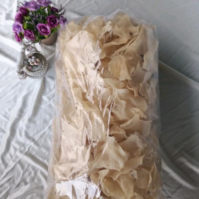New krupuk gadung 1kg mentah asli kediri Camilan kas