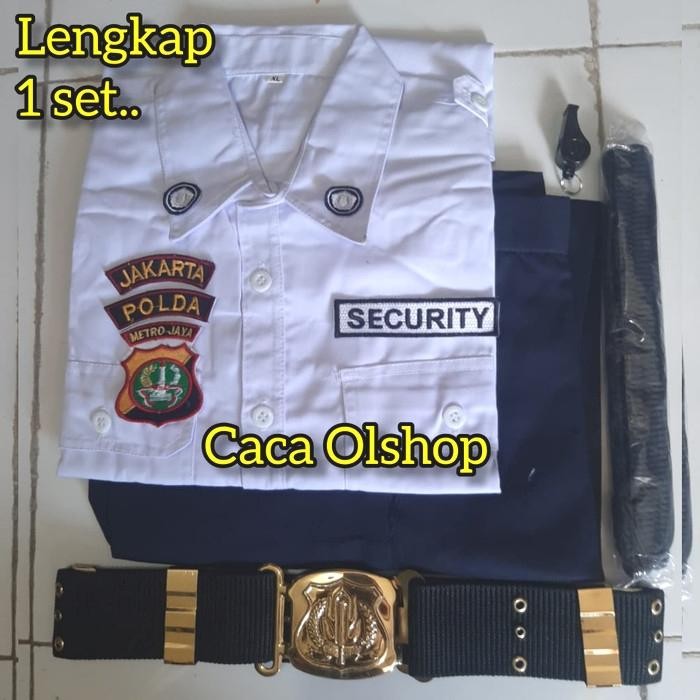 Set Baju Seragam Setelan Satpam Security PDH Lengkap