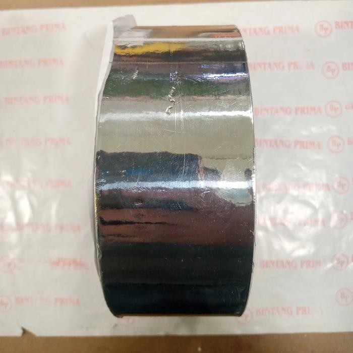 TAPE / ISOLASI / LAKBAN ALUMUNIUM WARNA SILVER UKURAN JUMBO