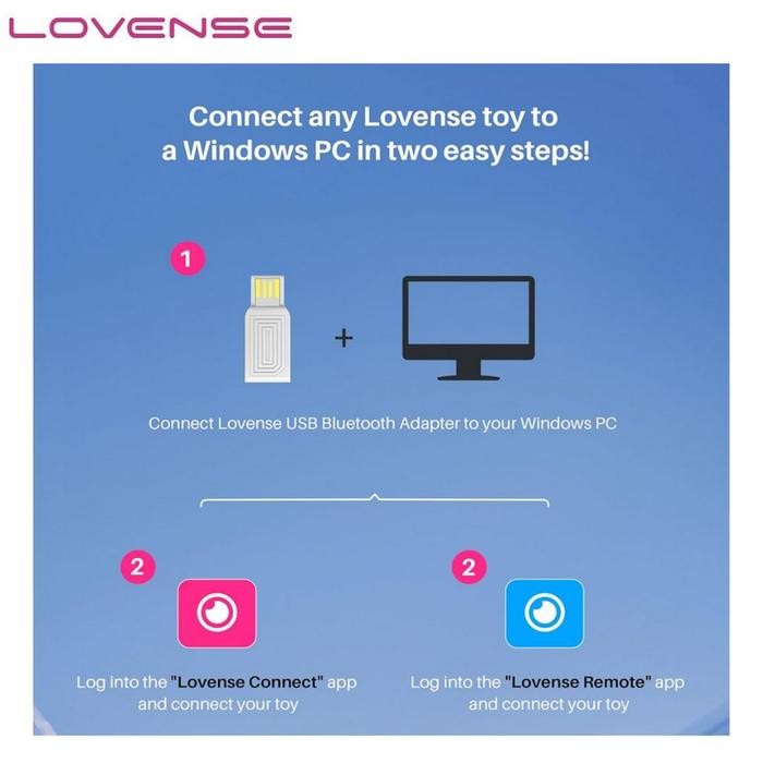 Lovense Usb Bluetooth Adapter Connect Any Lovense Toy To A Windows Pc / Usb Lovense