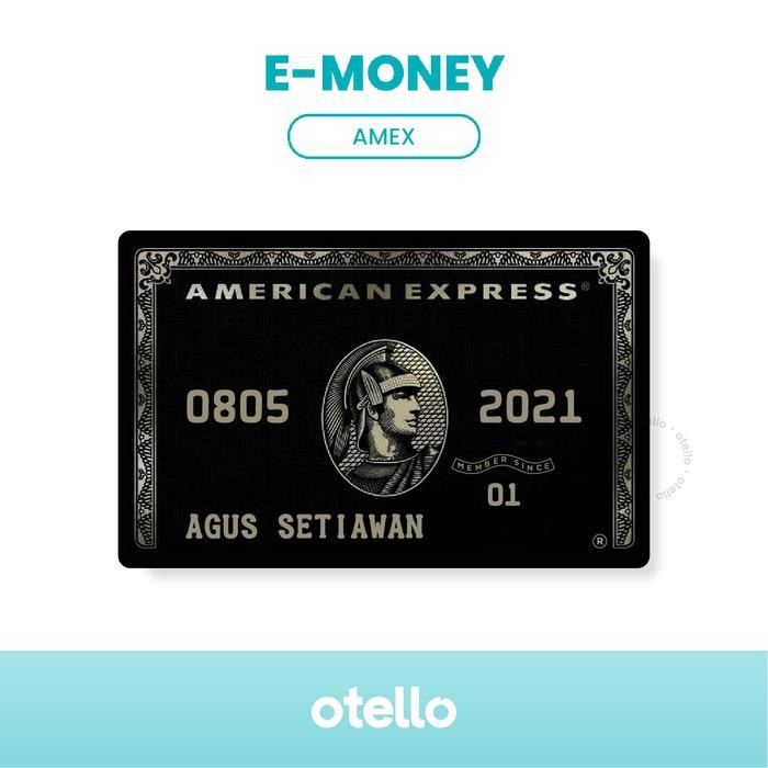 STOK TERBATAS  KARTU E-MONEY AMEX BLACK CARD CUSTOM EMONEY ETOLL AMERICAN EXPRESS TERJANGKAU