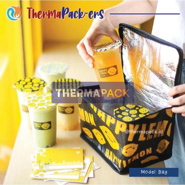 ASLI ThermaPack Custom Cooler Bag Custom Tas Thermal Aluminium READY STOCK