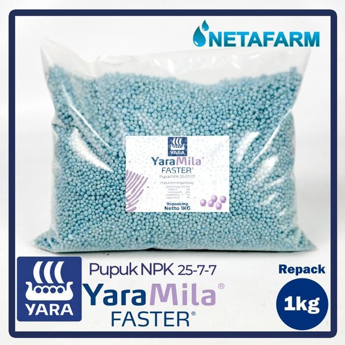 TGR Pupuk NPK 25-07-07 YARAMILA FASTER Repacking 1kg