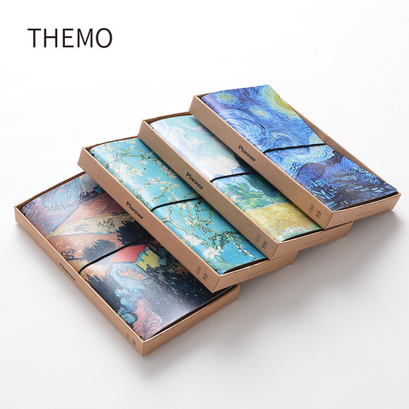 Van Gogh Note Book Weekly Planner  Journal Sketchbook Travelers Bucket List Daily Kawaii School Pape