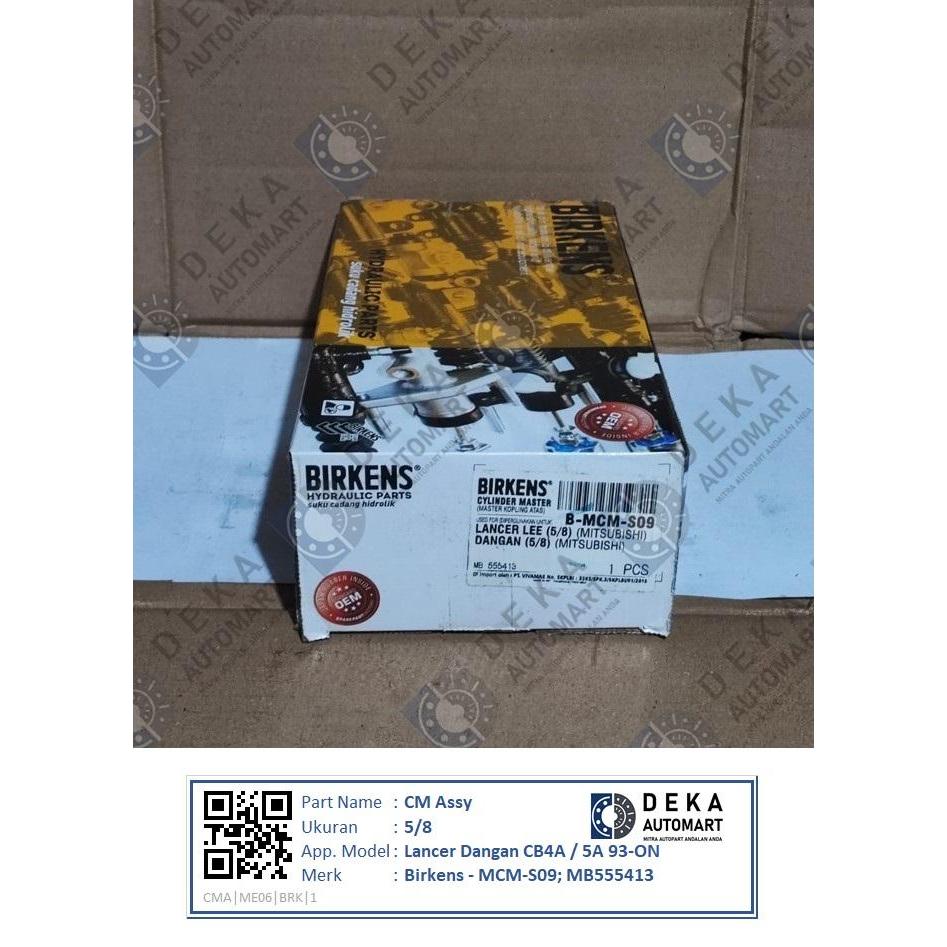 Master kopling atas (Clutch master assy - CM Assy) Birkens 5/8 untuk Lancer Dangan CB4A / 5A 93-ON (