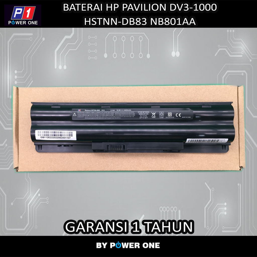 Baterai HP Pavilion DV3-1000 HSTNN-DB83 NB801AA