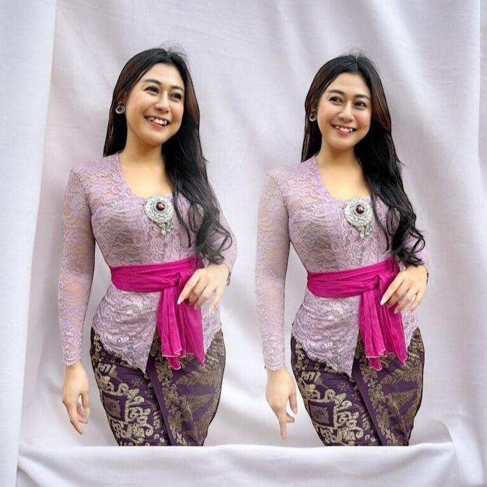Terlaris Kebaya Modern Brukat Bali Melar Atasan Kebaya Brukat Kutu Baru Murah Grosir Baju Adat