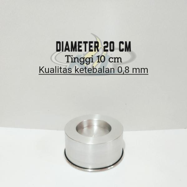 Khusus Grab Loyang Bolu Coklat Lumer / Loyang Bulat Press Cekung Tinggi 10 Cm