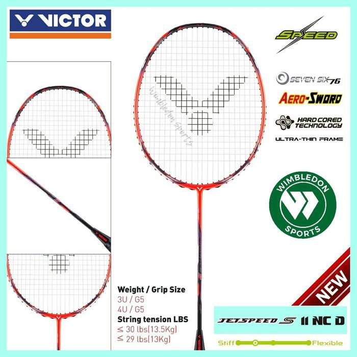 Raket VICTOR JETSPEED S 11 NC D / Raket Victor JS 11 NC D/ JS11 RED Best Quality