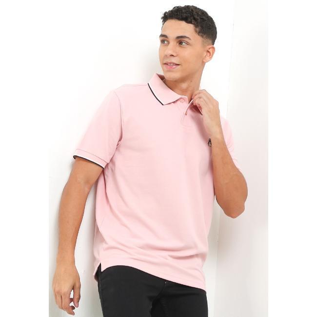 Hush Puppies Kaos Polo Pria Cord 4 Pink