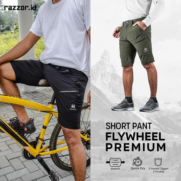 Celana Pendek Sepeda Non Padding Outdoor Razzor Flywheel Premium