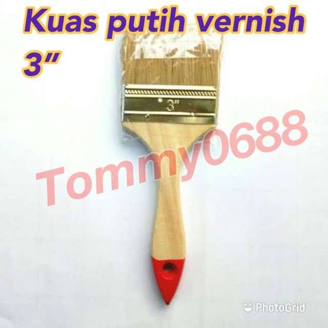 KUAS CAT TEMBOK PUTIH 3 KUAS VERNISH KUAS PERNIS 3 INCH KUAS PERNIS