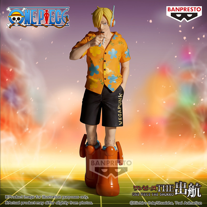 Bandai Original Genuine The One Piece Anime Figure Sanji Egghead Ver. Action Figure Toys For Boys