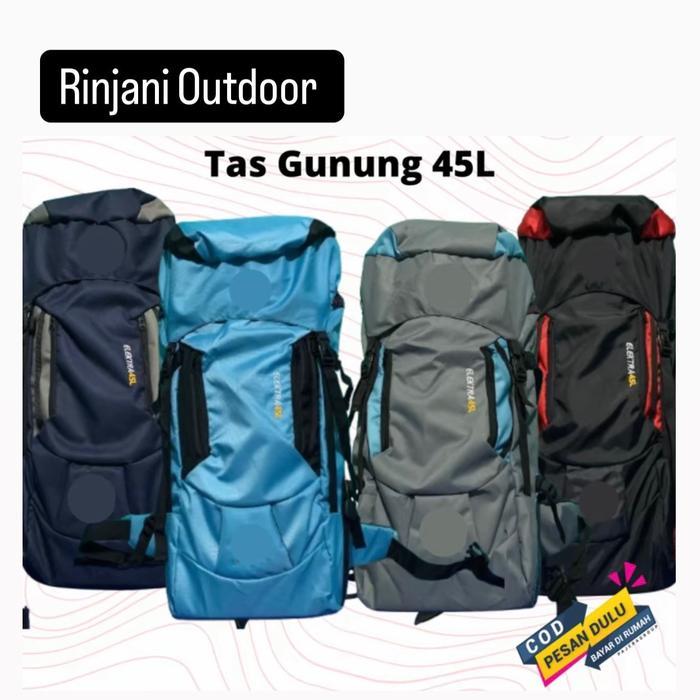 Tas Gunung Ransel 45L - Tas Camping 45Liter Nyaman & Tahan Lama