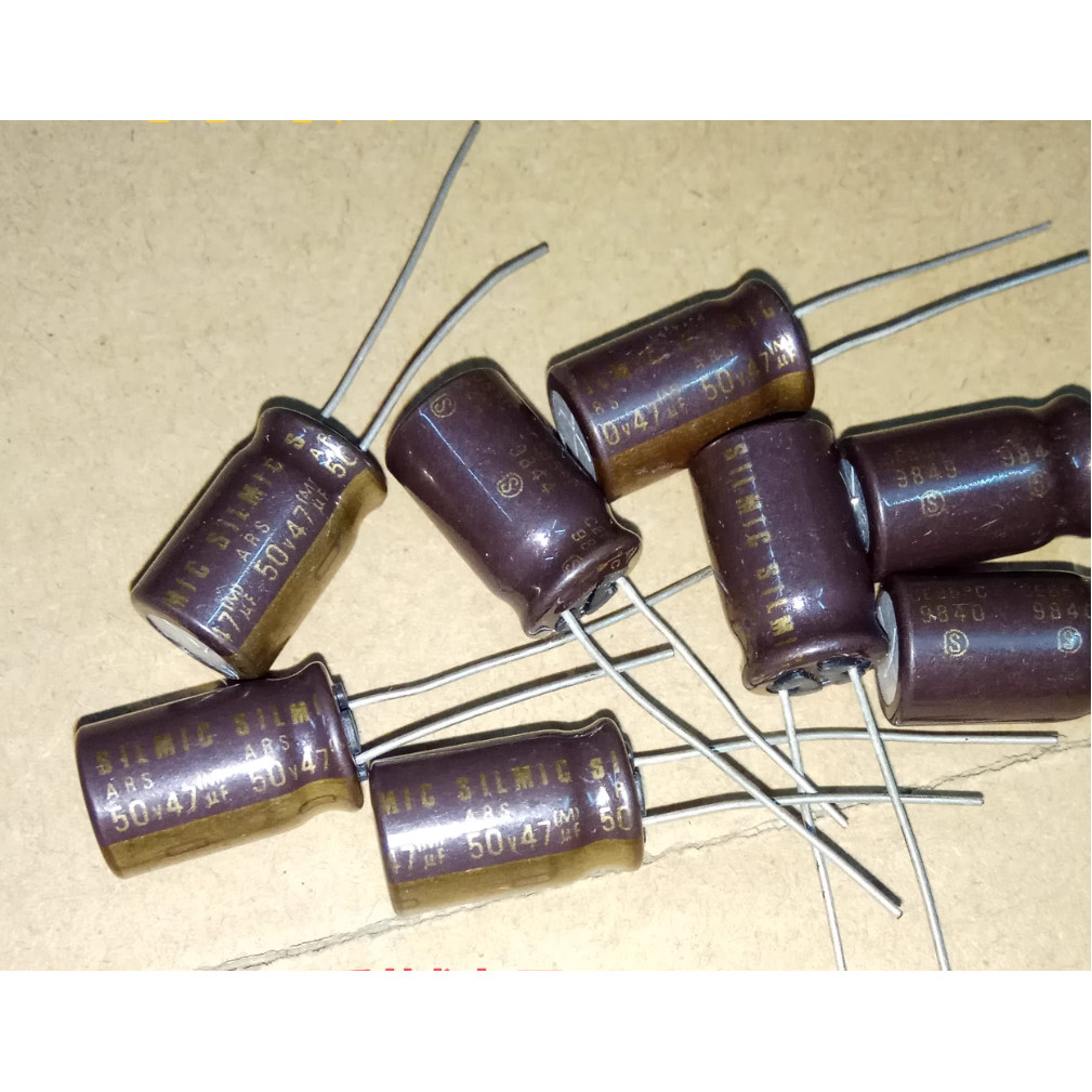 20Pcs/Lot Japanese Original Elna Silmic Ars 50V 47Uf 10X16Mm Audio Electrolytic Capacitors Free