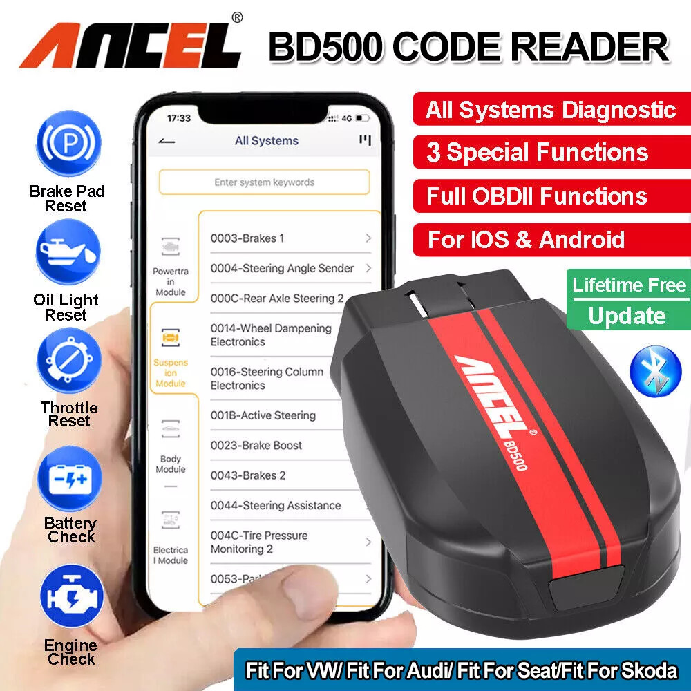 BELI SEKARANG ANCEL BD500 obd2 Bluetooth 5.0 Scanner All System Car Code Reader with EPB /Throttle L
