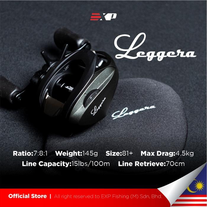 EXP LEGGERA REEL BC BAITCASTING SW NMB BEARING CASTING LEFT/RIGHT HAND FISHING REEL MAX DRAG 4.5 KG