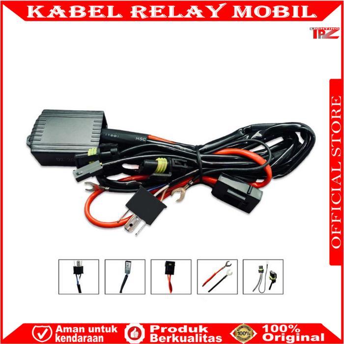 Raedy Satuan Kabel Relay Biled Mobil Relay Super 2 Biled Kabe Relay Hid Mobil 2 Lampu