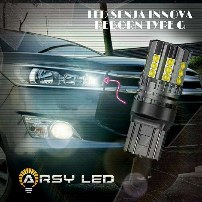 Lampu Led T20 Senja Innova Reborn Putih Super Bright 3030 Cree Anti Konslet Body Aluminium T20