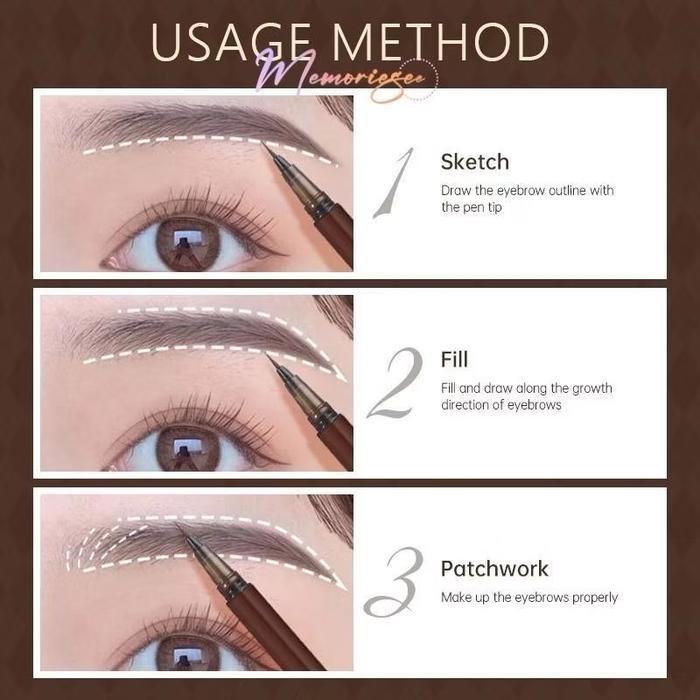 Biya spidol alis brow liner serat alis