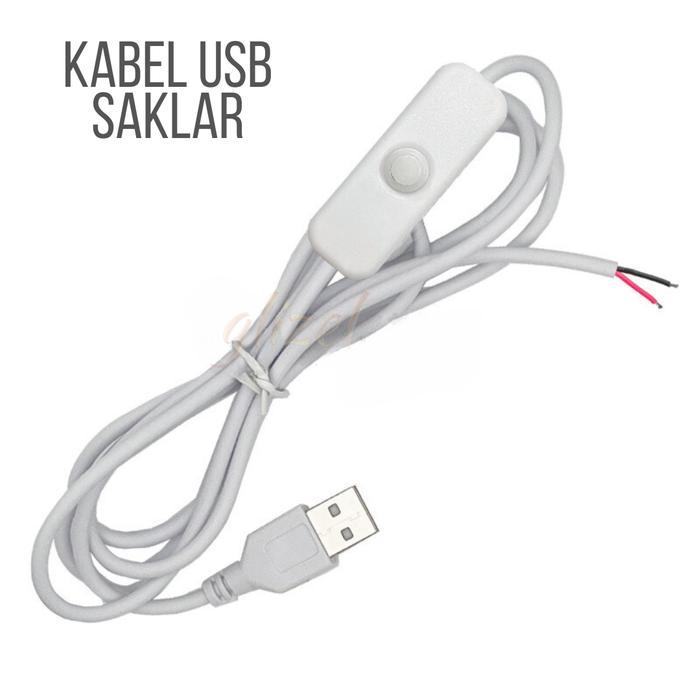 NEW Kabel Usb Buntung Dimmer Led Strip Switch On Off Tombol Saklar 5V