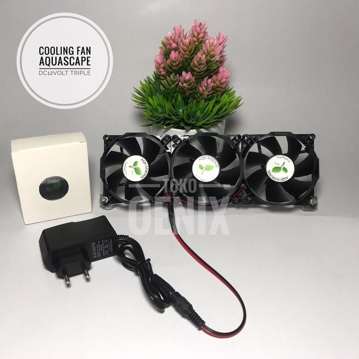kipas aquarium aquascape triple fullset lengkap