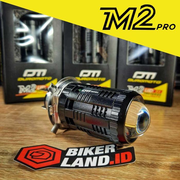 BERKUALITAS Duromoto M2 Pro M2pro lampu H4 HS1 LED projector
