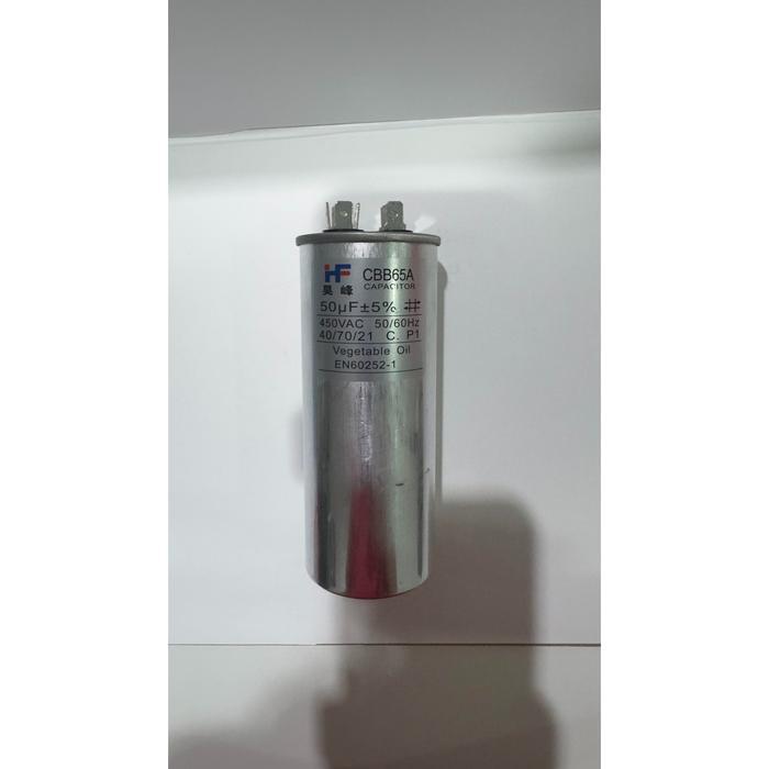 EF501 GARANSI READY CBB65 50UF KAPASITOR CBB65 CBB65A AC KULKAS GENSET CAPASITOR BULAT SOCKET PIN