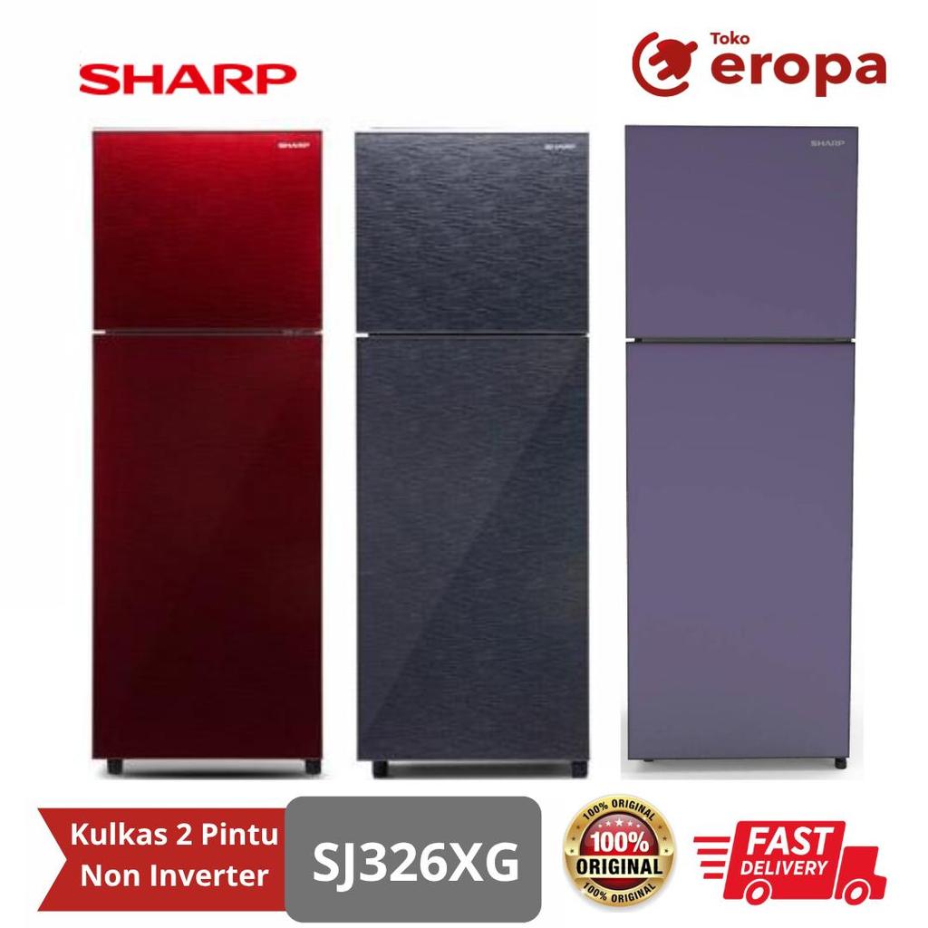 Kulkas 2 Pintu Non Inverter Sharp SJ326XG-CP/MS/MR