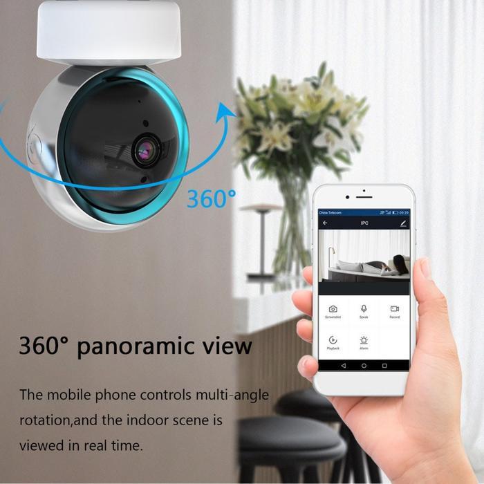 Tuya Smart Indoor CCTV YD-T300-01 / CCTV Tuya Tipe 2 / CCTV Pintar Tuya 360 / Smart Camera Tuya WiFi