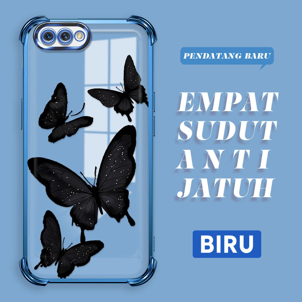 Casing HP Softcase Bening Transparan Anti Jatuh Pelindung Kartun Lucu Untuk OPPO A3S A12E Ready Mura