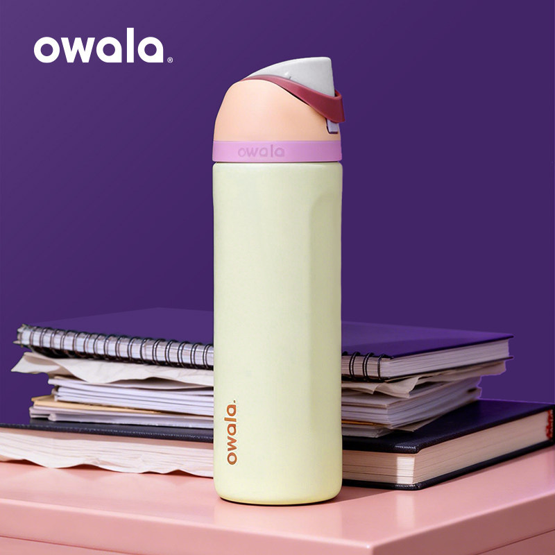 Owala insulated cup, straw cup, stainless steel water cup, high-value gift cup, 710ml