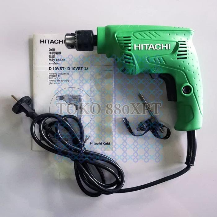 Hitachi D10Vst Mesin Bor Tangan Power Drill 10Mm 10 Mm (Hikoki)