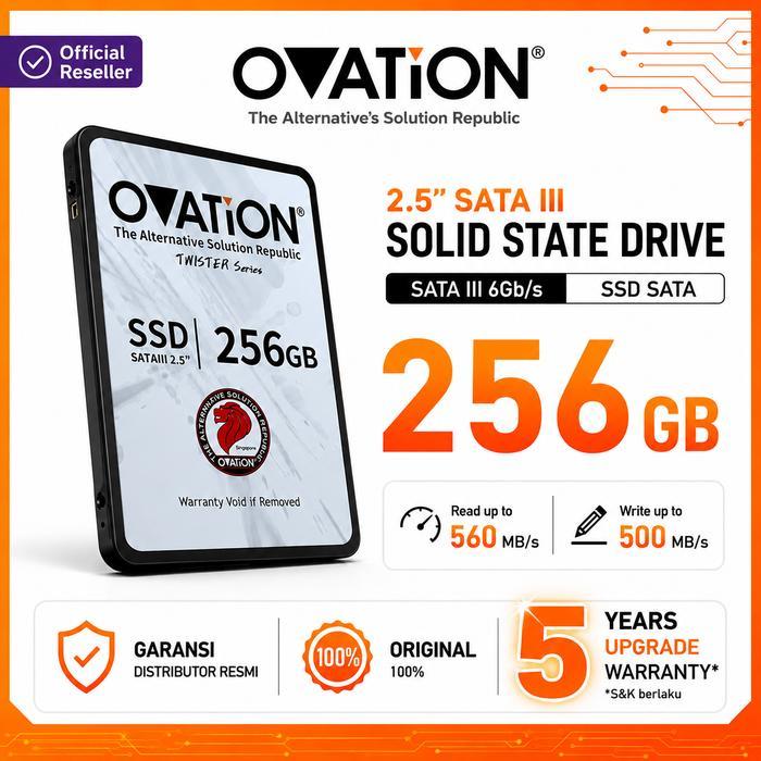 OVATION SSD SATA III 2.5" 256GB Internal SSD Laptop PC 5 Years Upgrade Warranty