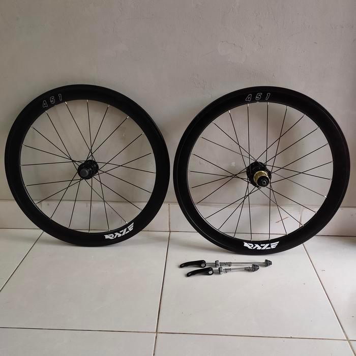 TERBARU wheelset sepeda lipat 20 balap 451 RAZE Vbrake