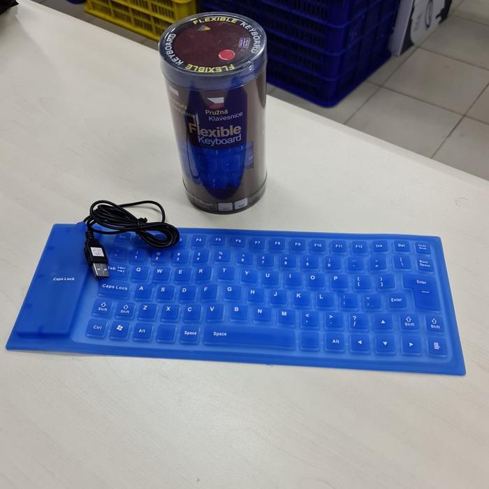 Keyboard flexible USB (keyboard karet gulung)
