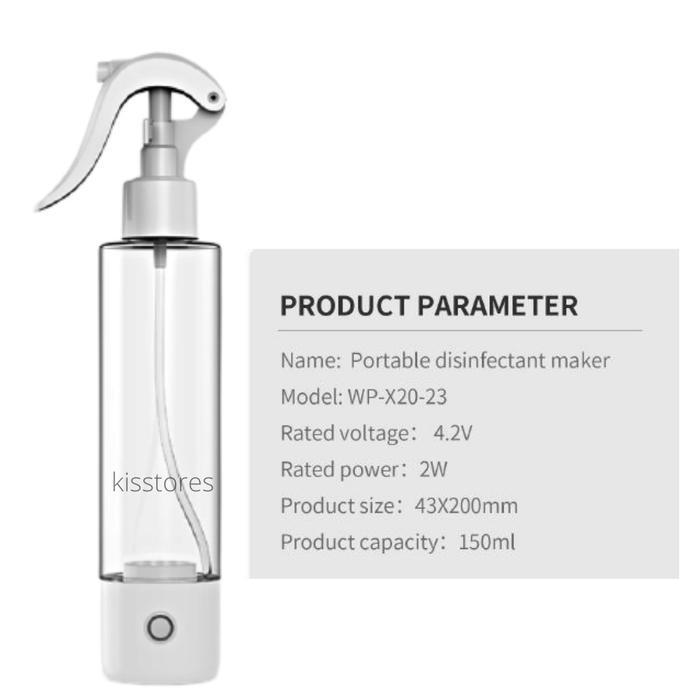 TERLARIS Disinfektan HOCL Spray Generator / disinfektan spray 150 ml