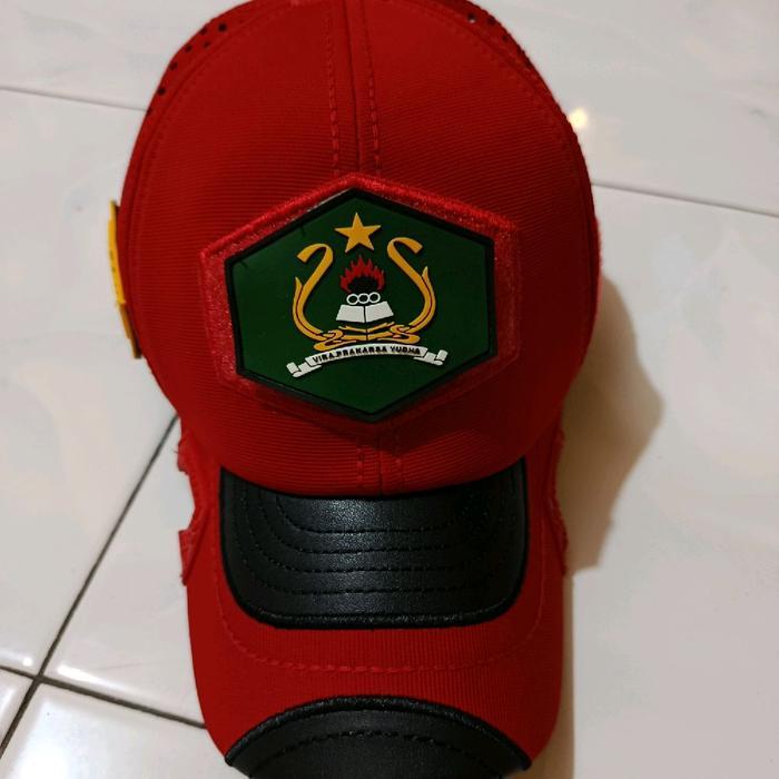 topi tactical premuim terbaru model laser coak katun kombinasi free patch rubber logo akmil pelatih