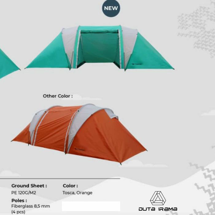 TERLARIS Tenda Forester Tdf010 - Tenda Zeta - Tenda Camping Dome 4 PERSON READY